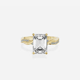 Intertwined Solitaire Engagement Ring