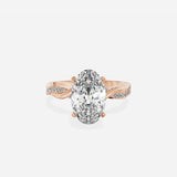 Intertwined Solitaire Engagement Ring