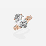 Intertwined Solitaire Engagement Ring