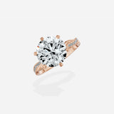 Intertwined Solitaire Engagement Ring