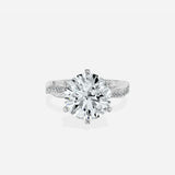 Intertwined Solitaire Engagement Ring