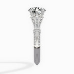Six Prong Vintage Style 1.53 ct Round Lab Grown Diamond Engagement Ring in 14K White Gold - The Better Diamonds
