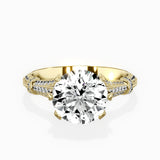 Six Prong Vintage Style Engagement Ring - The Better Diamonds