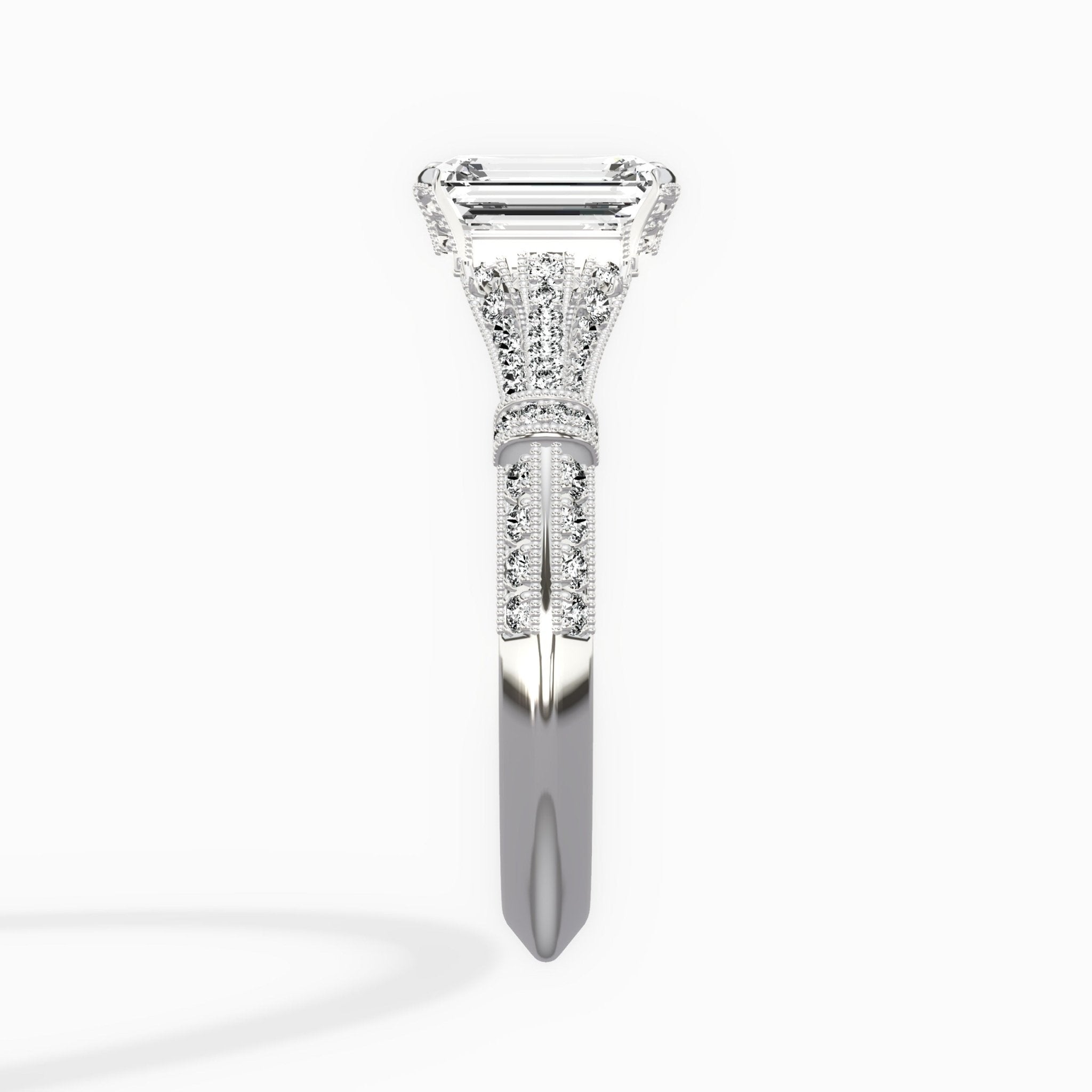 Six Prong Vintage Style Engagement Ring - The Better Diamonds