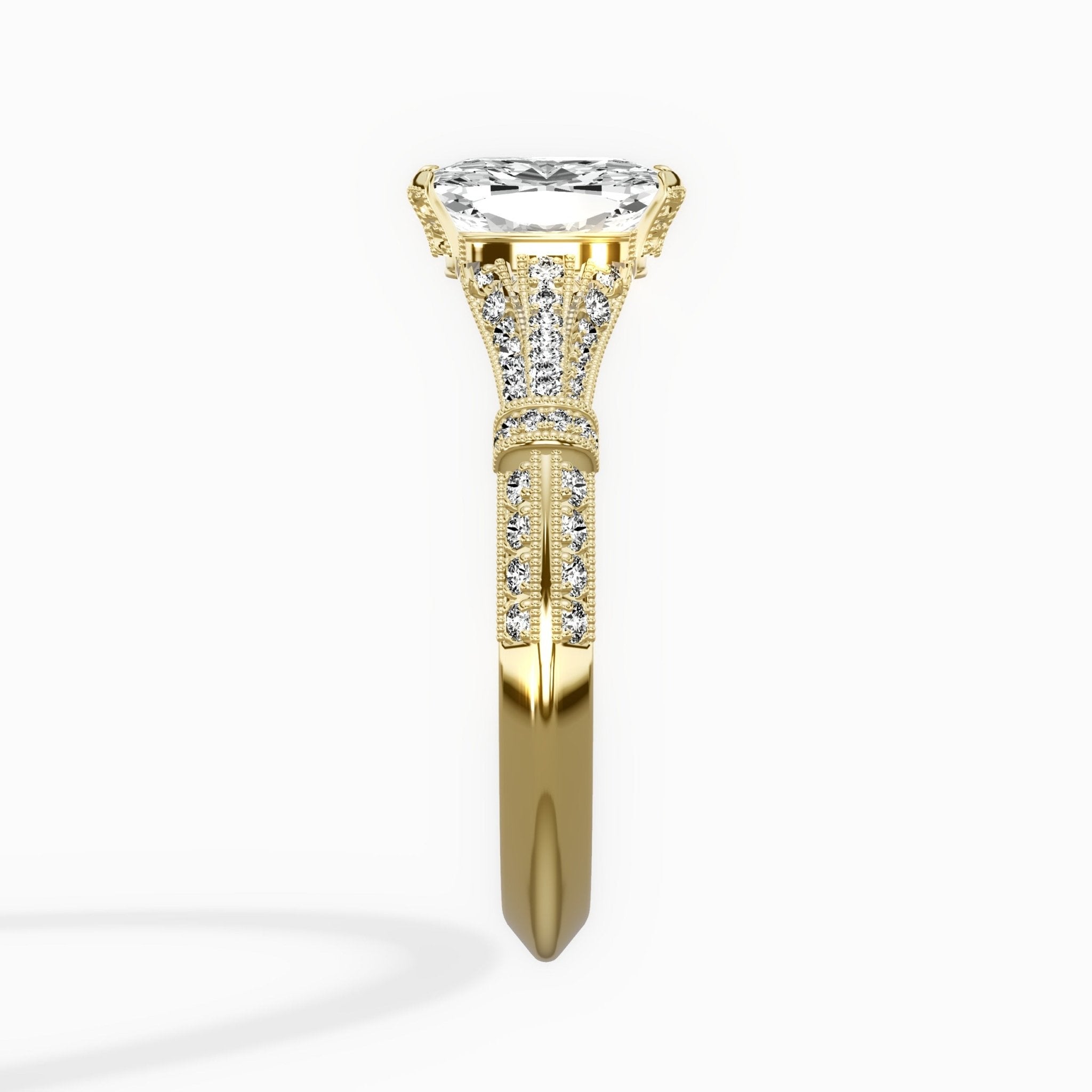 Six Prong Vintage Style Engagement Ring - The Better Diamonds