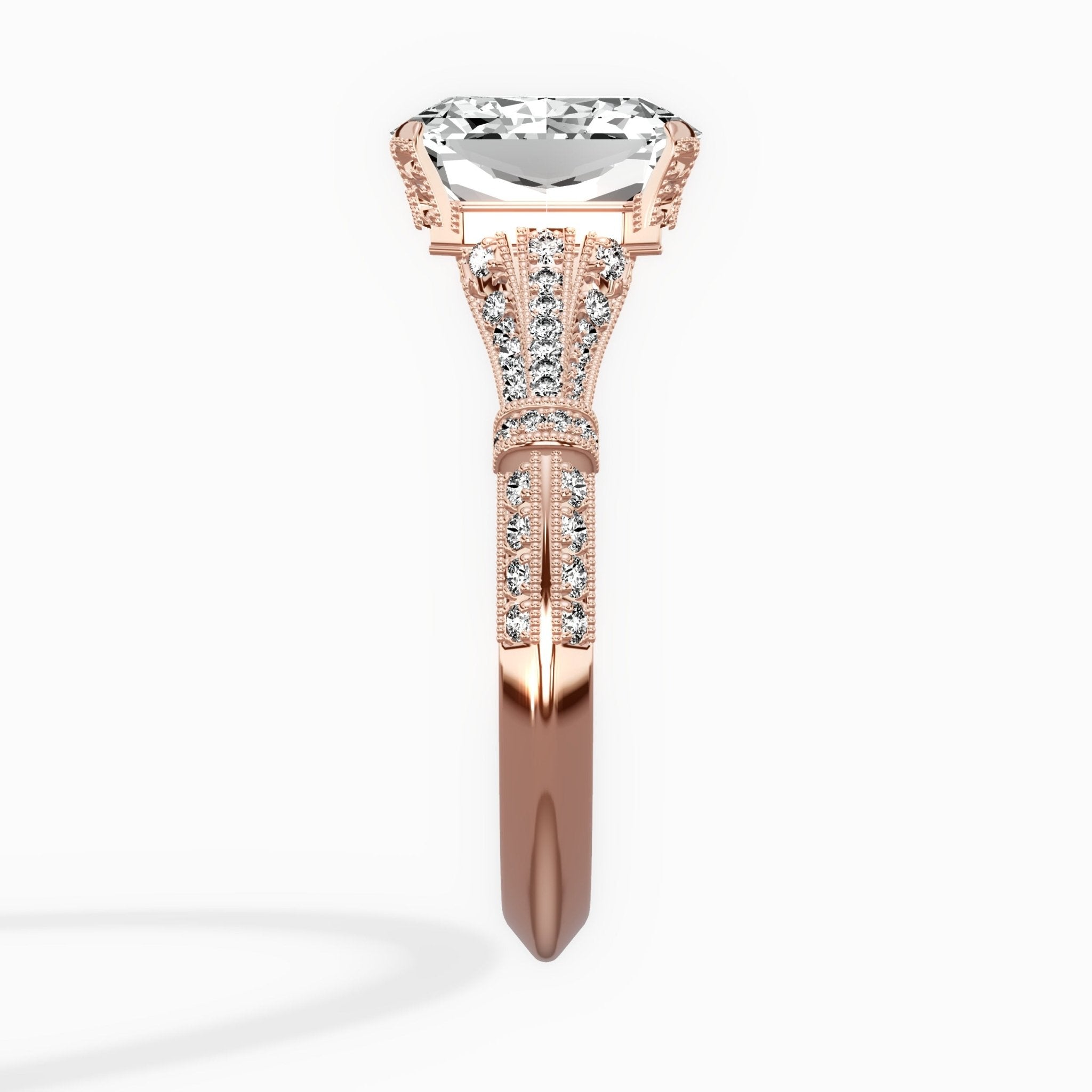 Six Prong Vintage Style Engagement Ring - The Better Diamonds