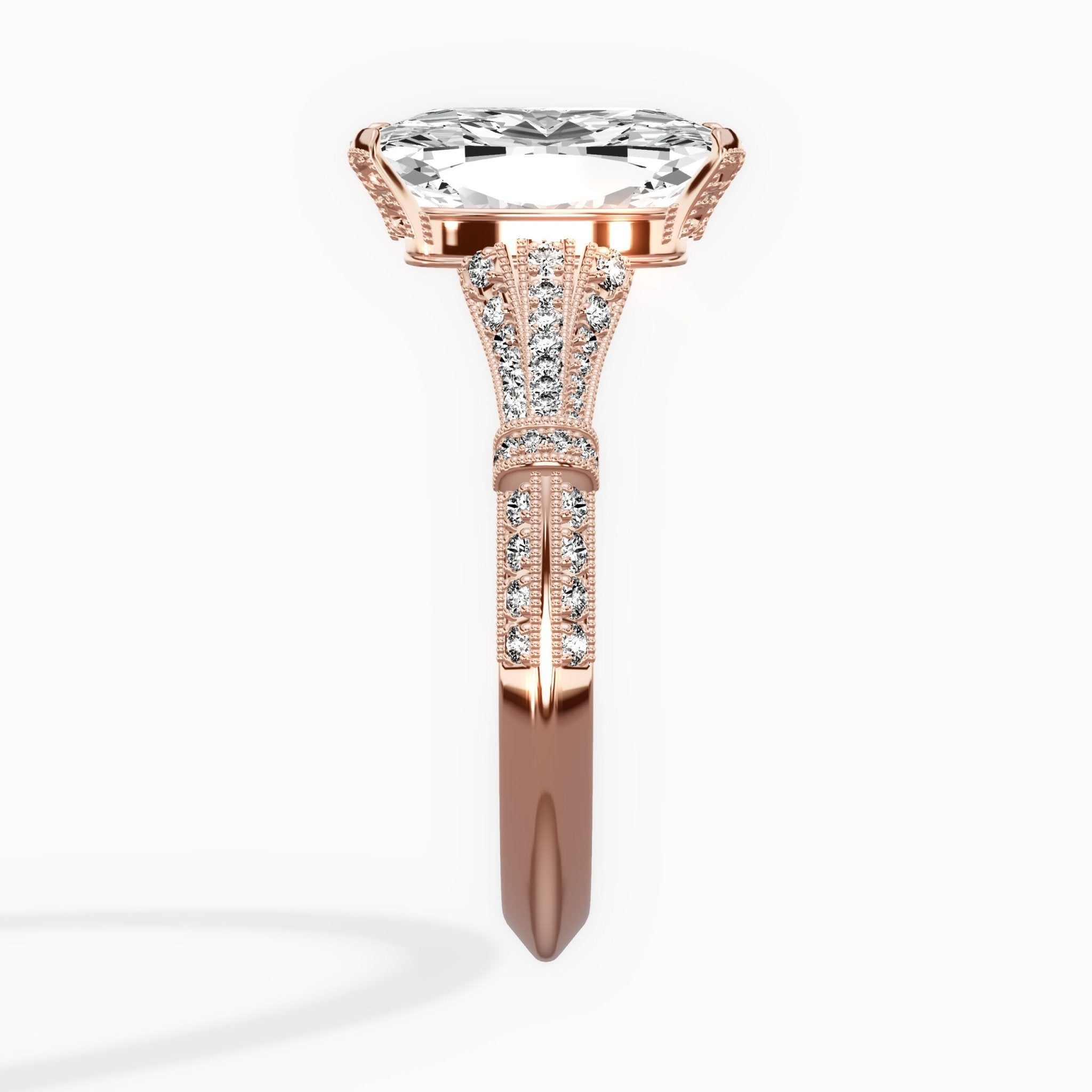 Six Prong Vintage Style Engagement Ring - The Better Diamonds