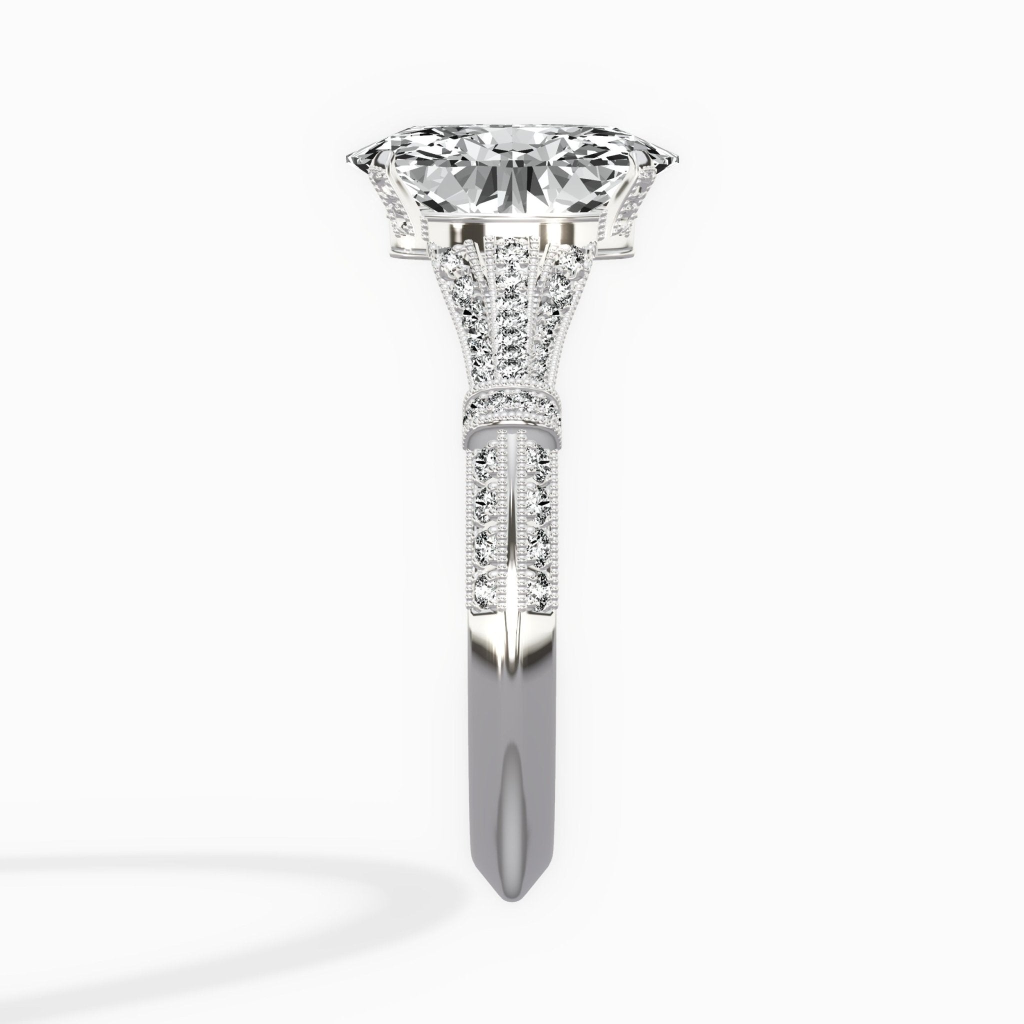 Six Prong Vintage Style Engagement Ring - The Better Diamonds