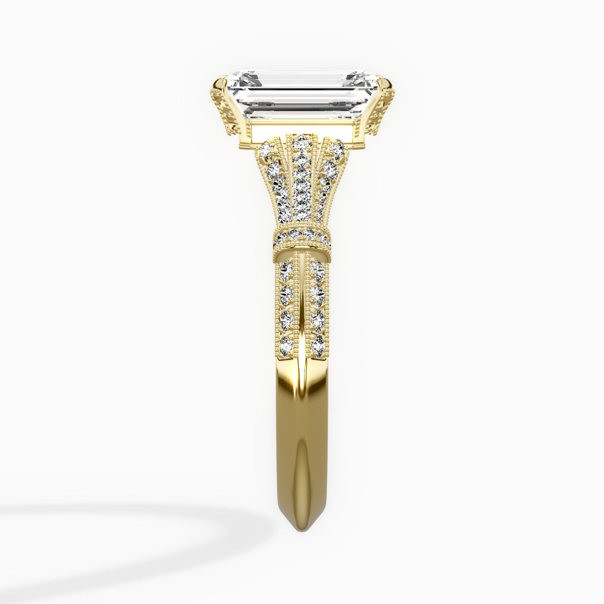 Six Prong Vintage Style Engagement Ring - The Better Diamonds