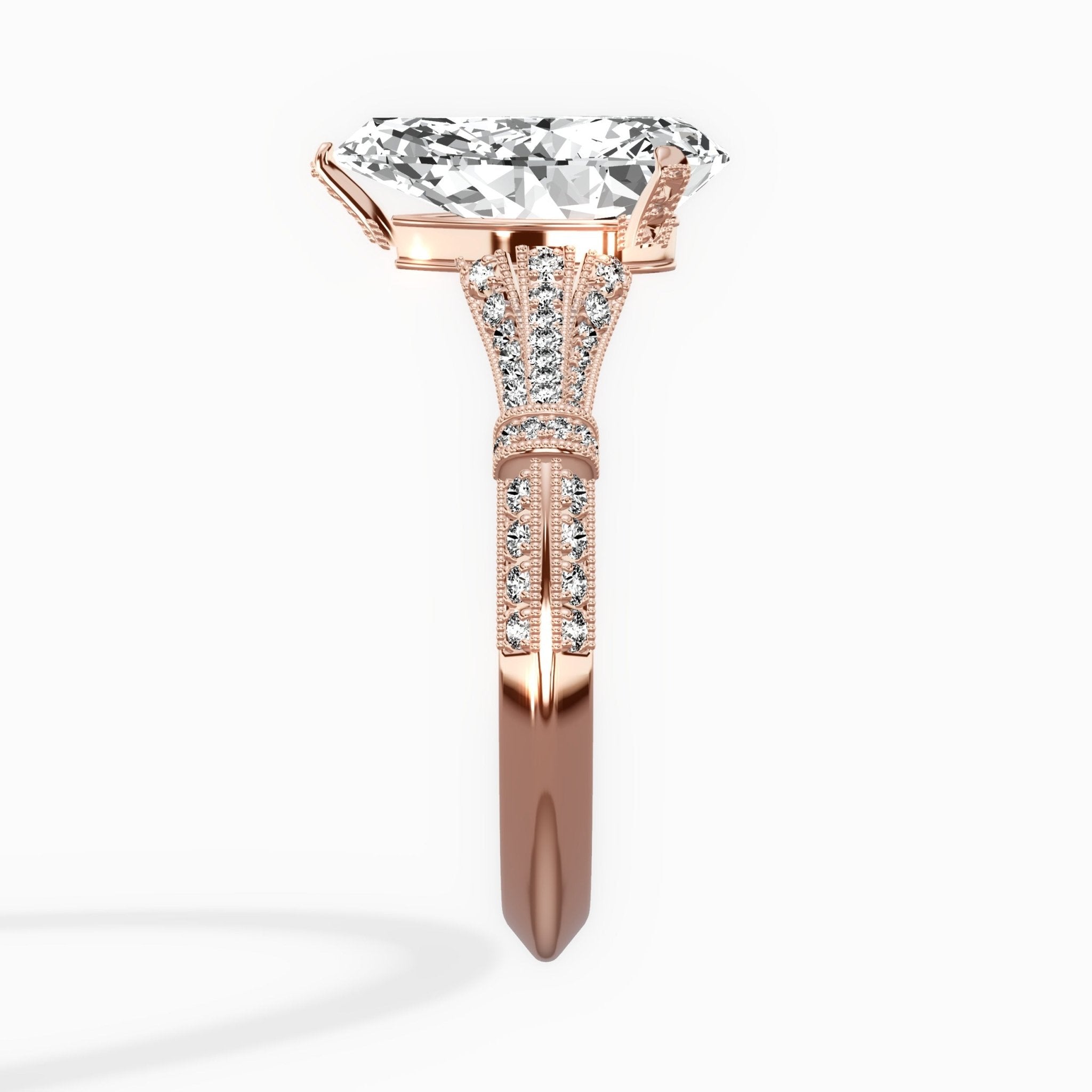 Six Prong Vintage Style Engagement Ring - The Better Diamonds