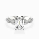 Six Prong Vintage Style Engagement Ring - The Better Diamonds