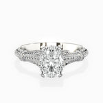 Six Prong Vintage Style Engagement Ring - The Better Diamonds