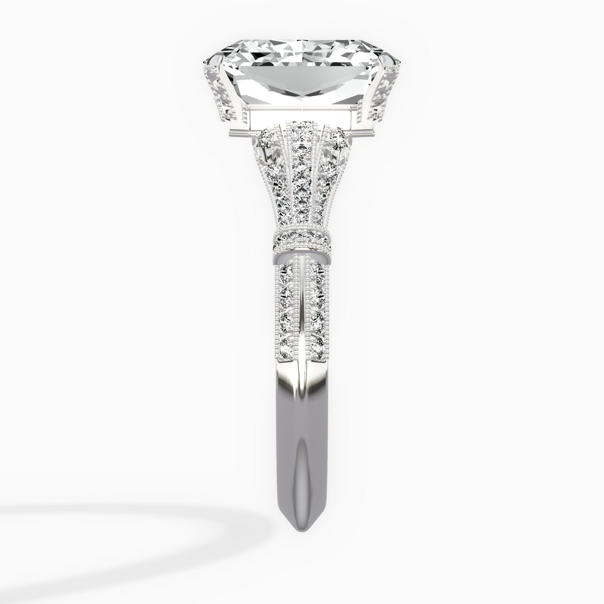 Six Prong Vintage Style Engagement Ring - The Better Diamonds
