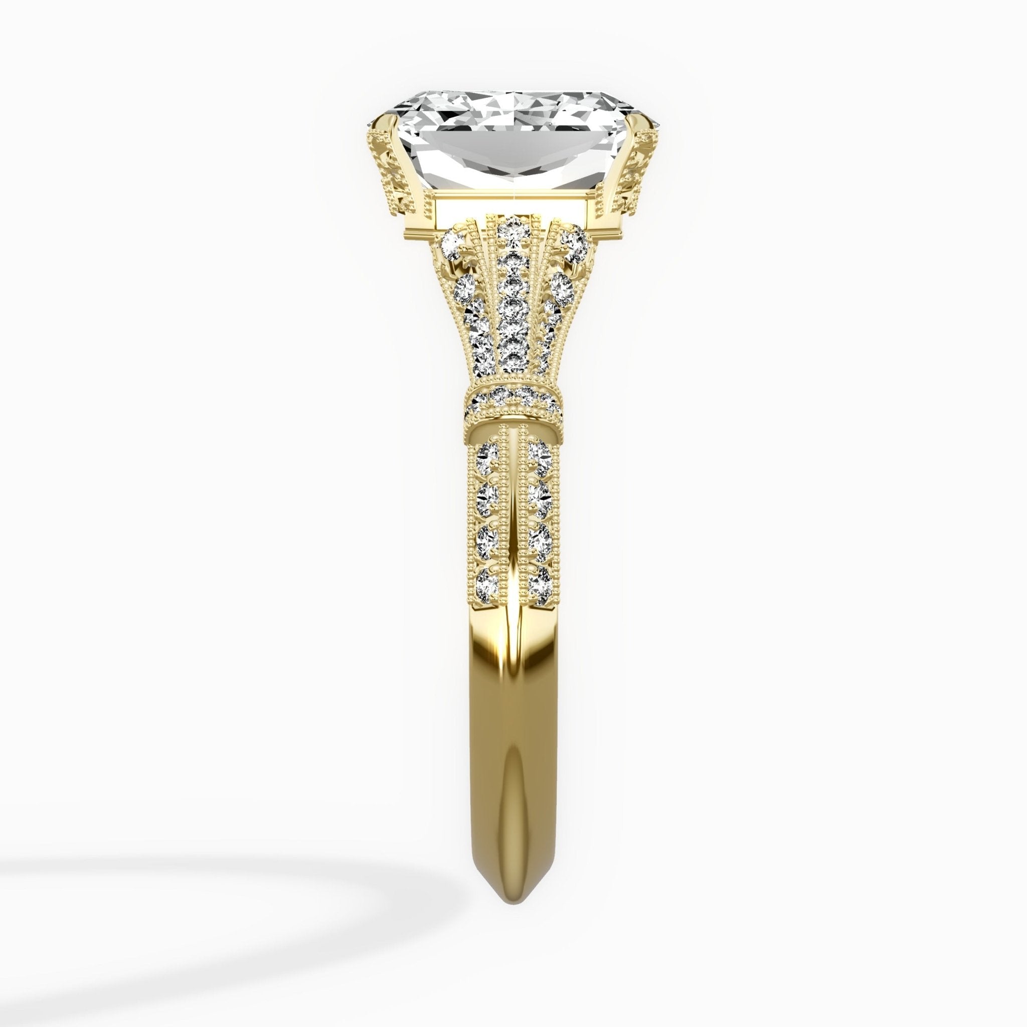 Six Prong Vintage Style Engagement Ring - The Better Diamonds