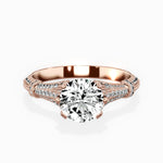 Six Prong Vintage Style Engagement Ring - The Better Diamonds