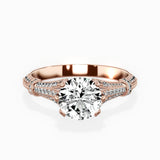 Six Prong Vintage Style Engagement Ring - The Better Diamonds