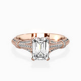 Six Prong Vintage Style Engagement Ring - The Better Diamonds