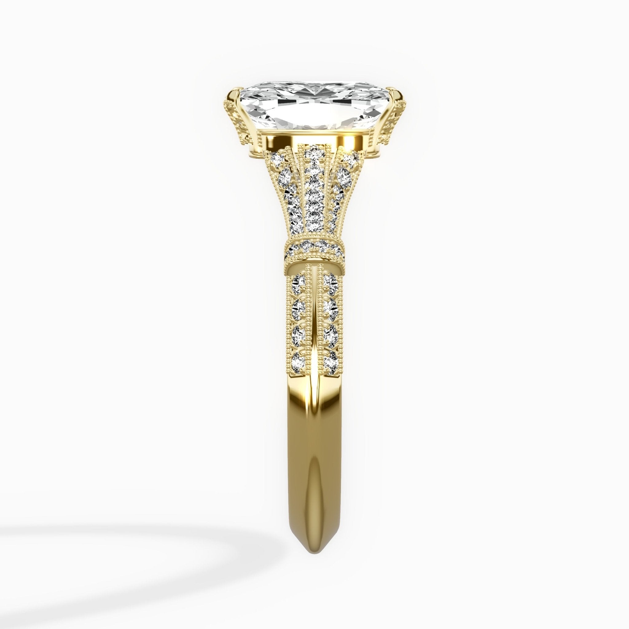Six Prong Vintage Style Engagement Ring - The Better Diamonds