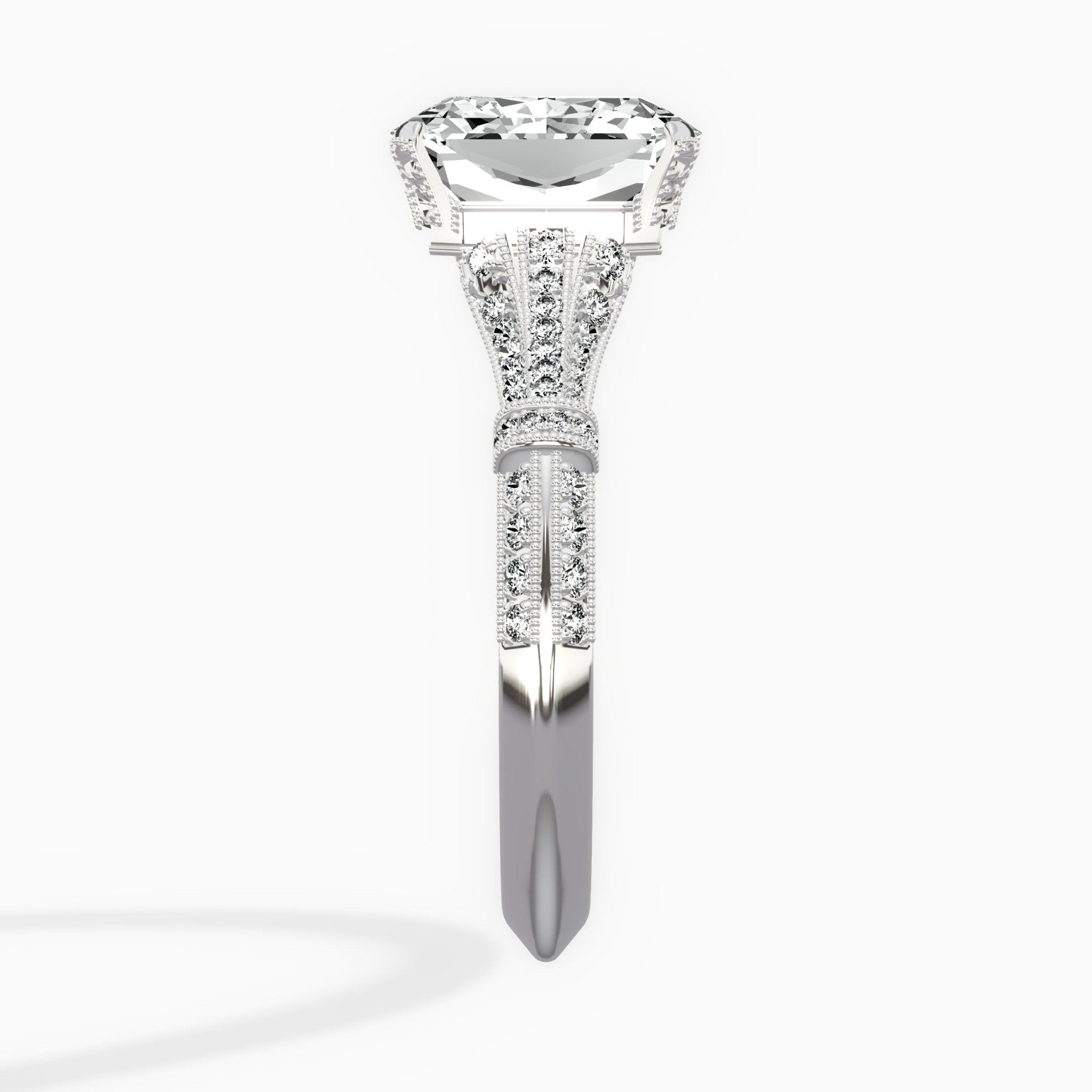 Six Prong Vintage Style Engagement Ring - The Better Diamonds
