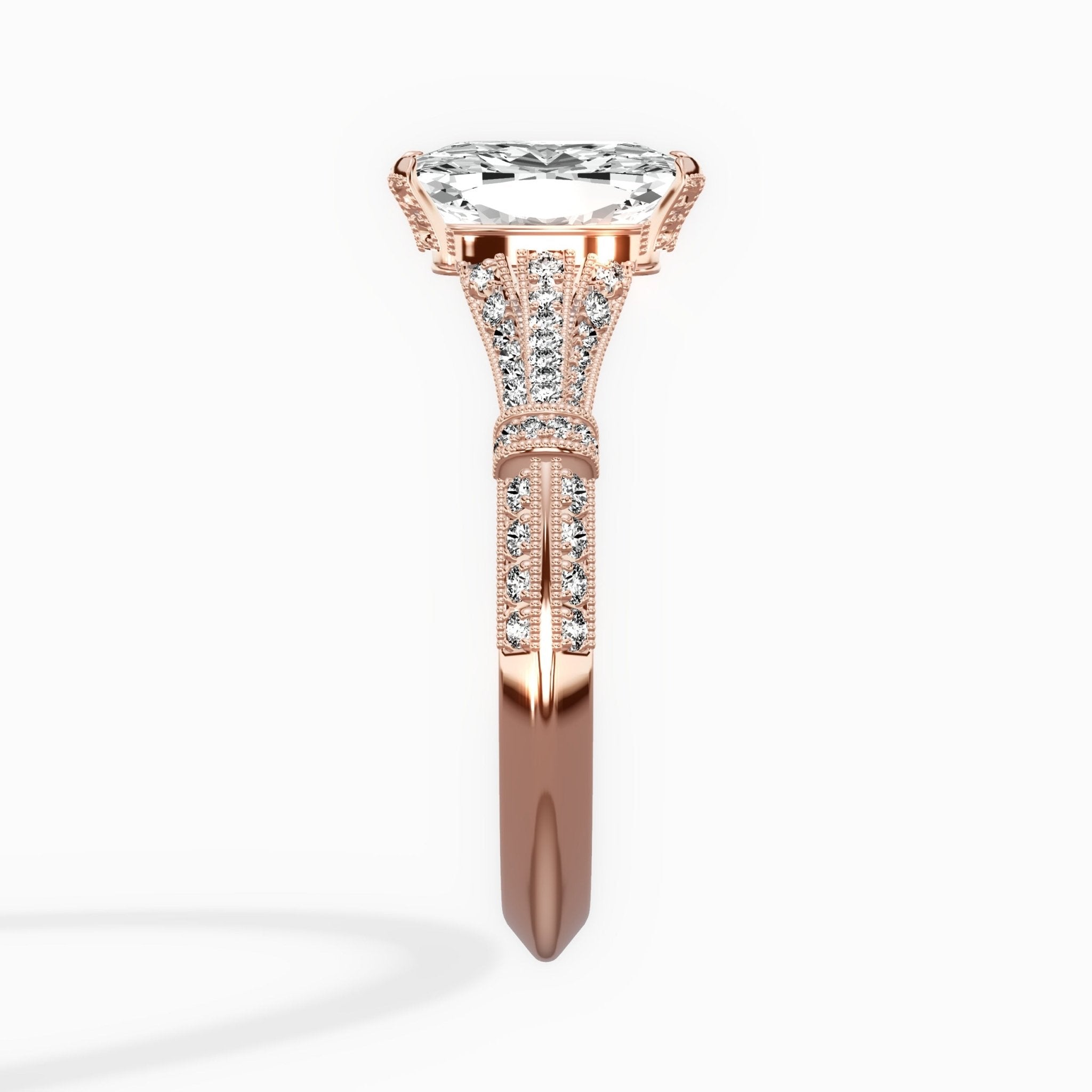 Six Prong Vintage Style Engagement Ring - The Better Diamonds
