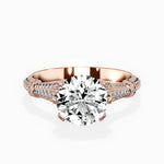 Six Prong Vintage Style Engagement Ring - The Better Diamonds