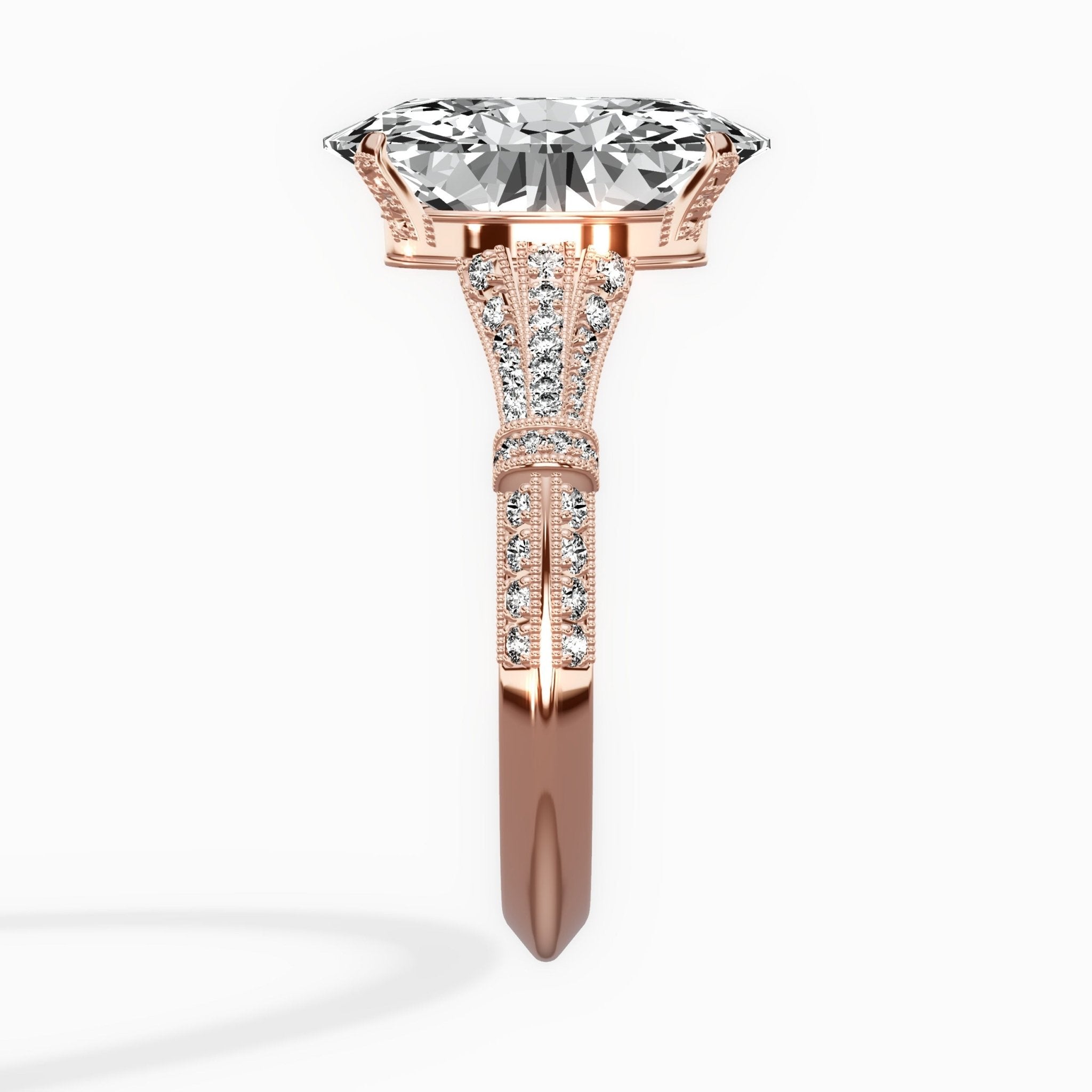 Six Prong Vintage Style Engagement Ring - The Better Diamonds