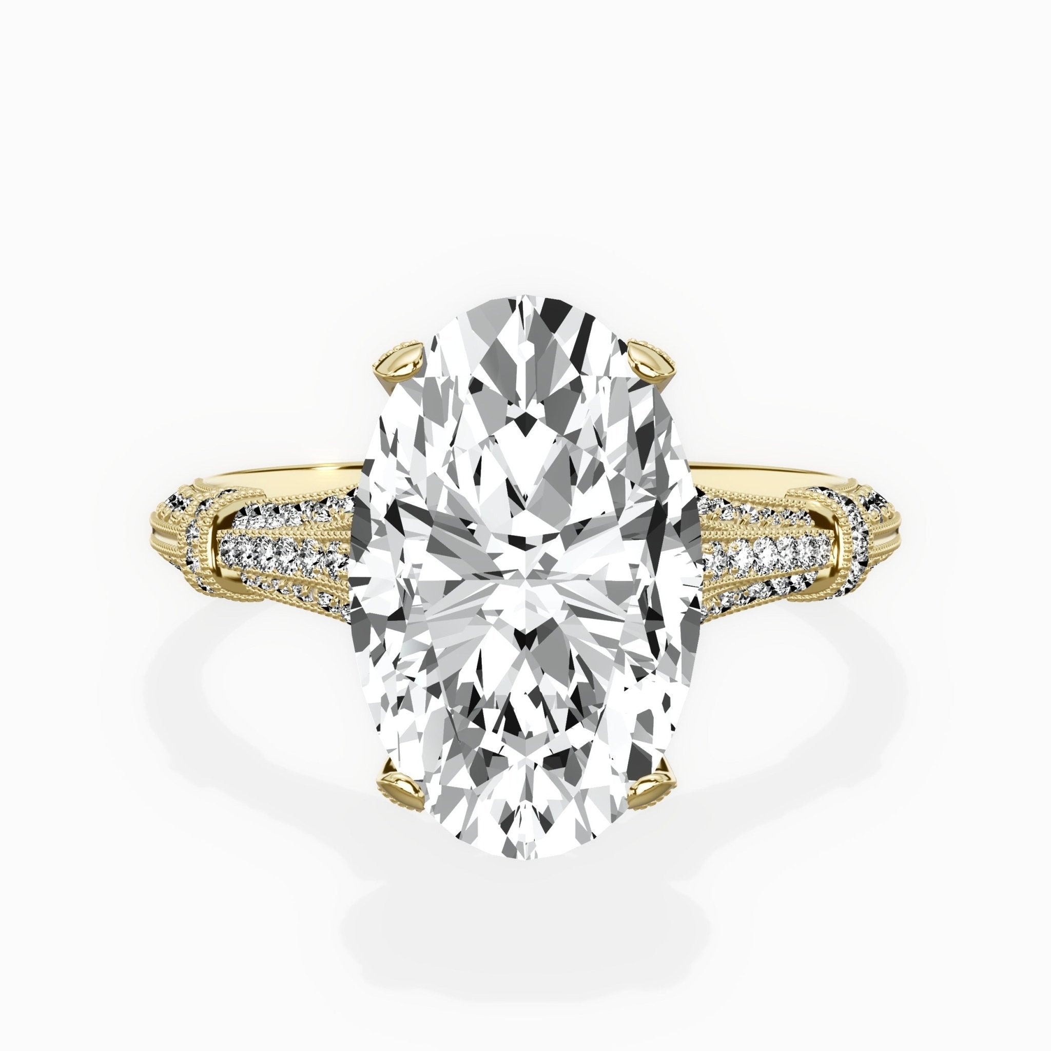Six Prong Vintage Style Engagement Ring - The Better Diamonds