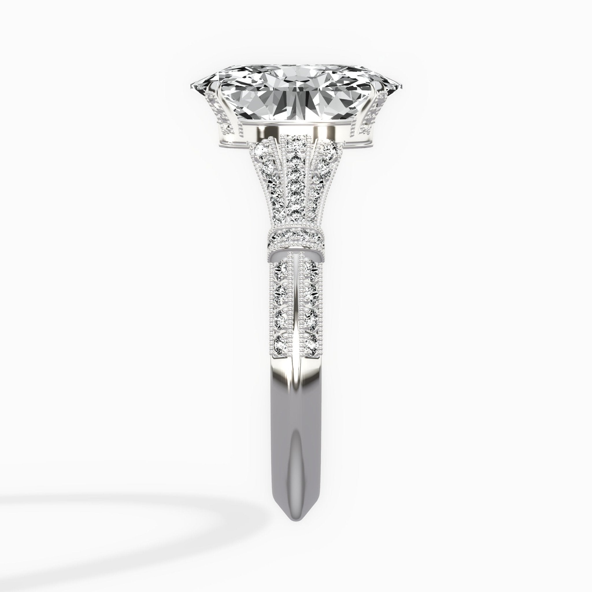 Six Prong Vintage Style Engagement Ring - The Better Diamonds