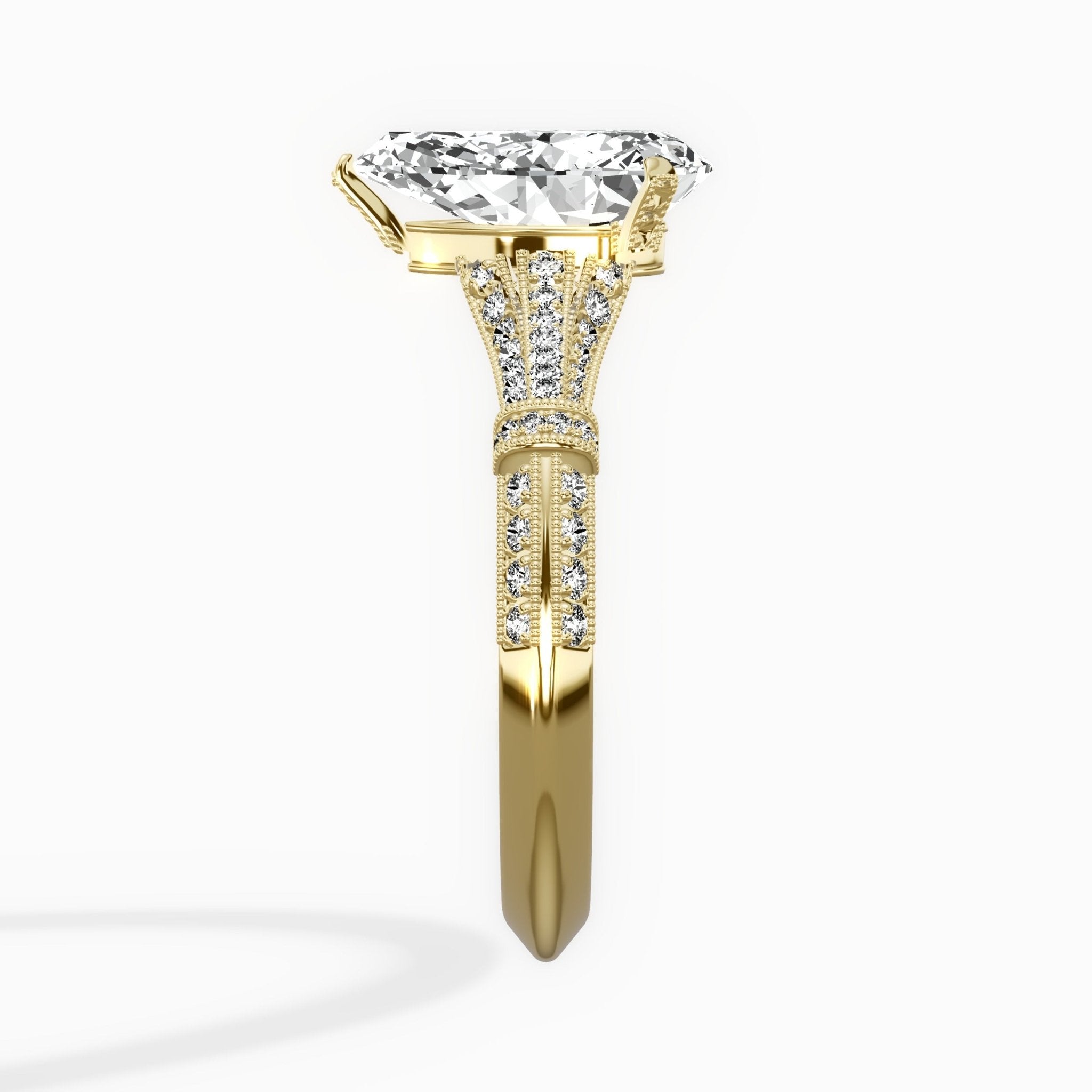Six Prong Vintage Style Engagement Ring - The Better Diamonds