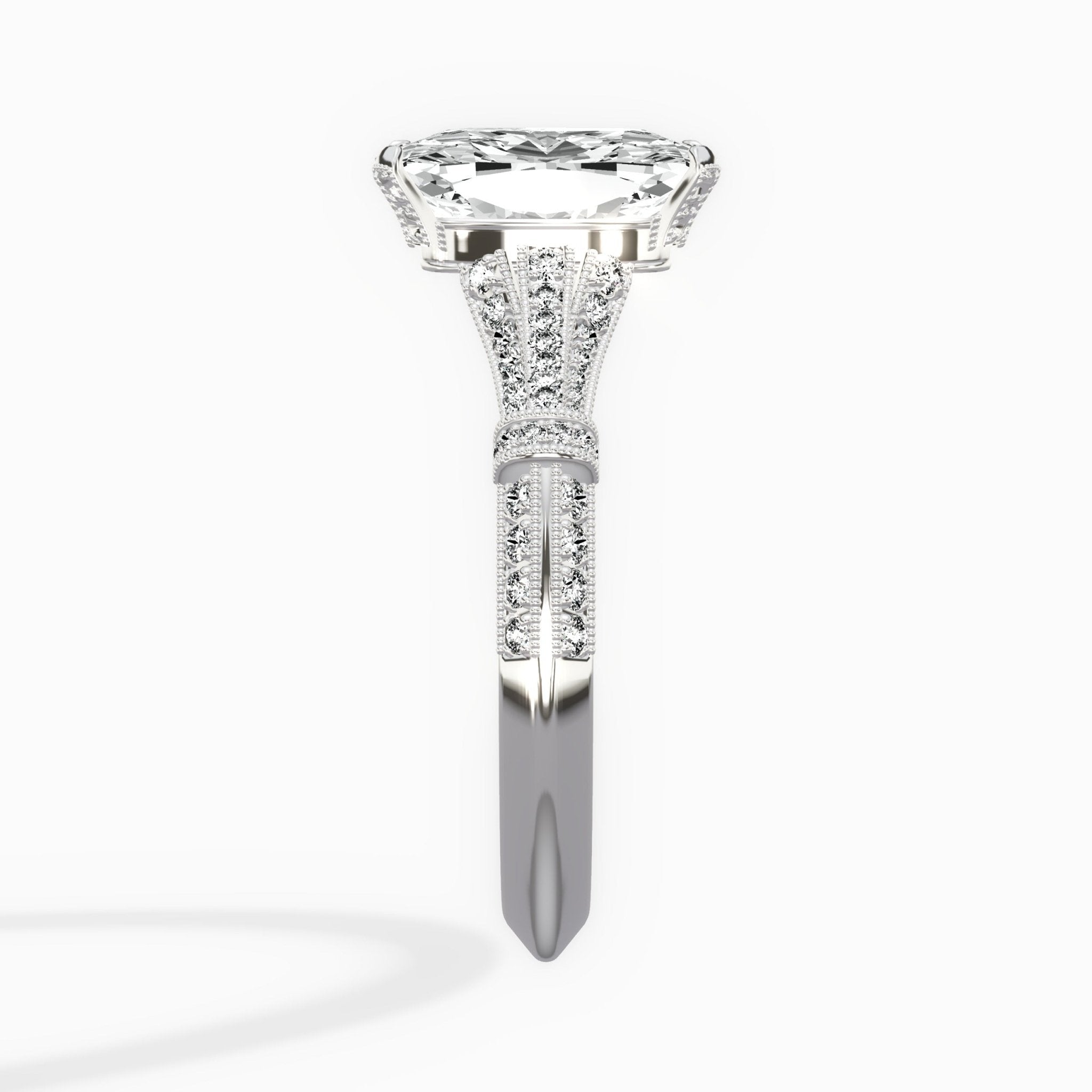 Six Prong Vintage Style Engagement Ring - The Better Diamonds