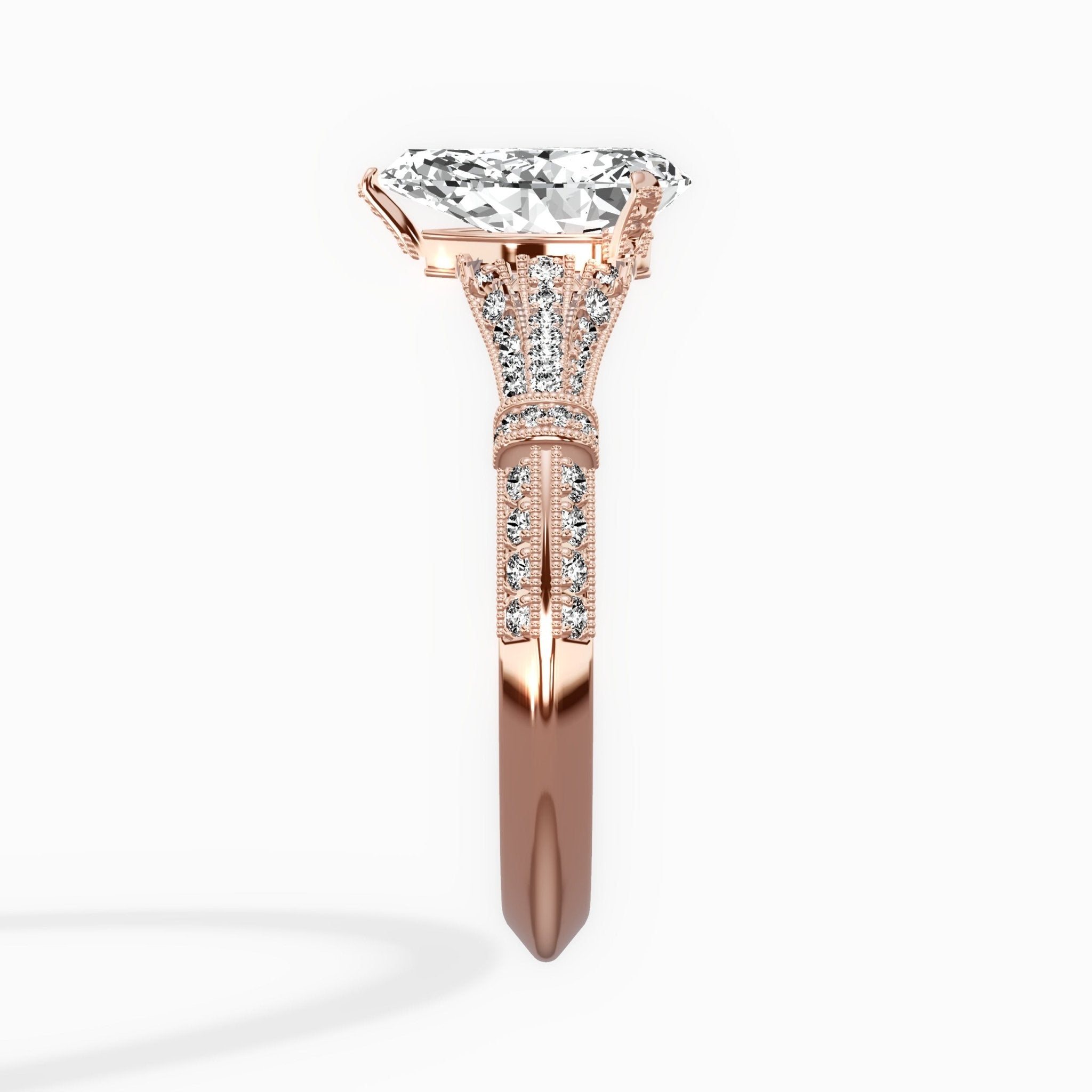 Six Prong Vintage Style Engagement Ring - The Better Diamonds