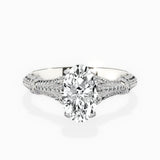 Six Prong Vintage Style Engagement Ring - The Better Diamonds