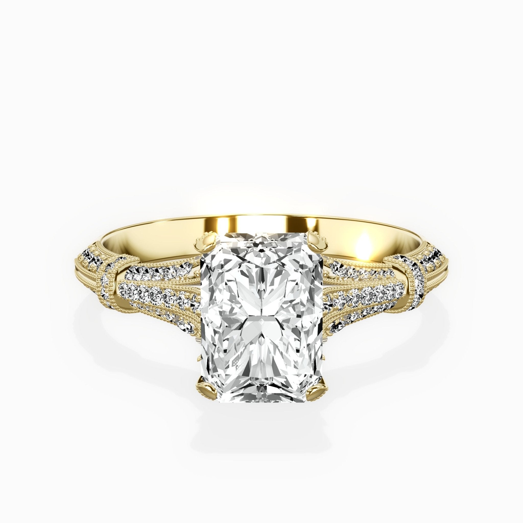 Six Prong Vintage Style Engagement Ring - The Better Diamonds