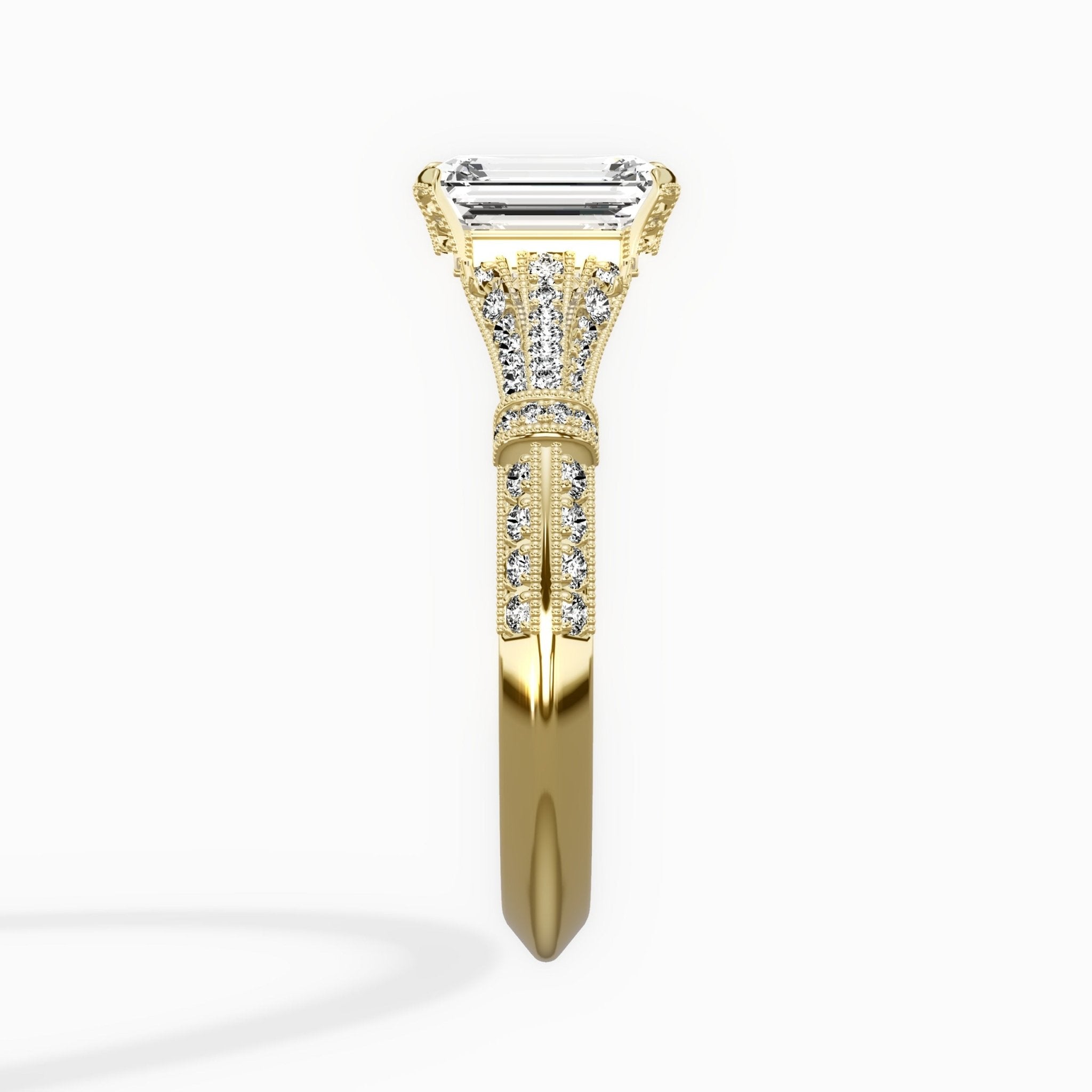 Six Prong Vintage Style Engagement Ring - The Better Diamonds