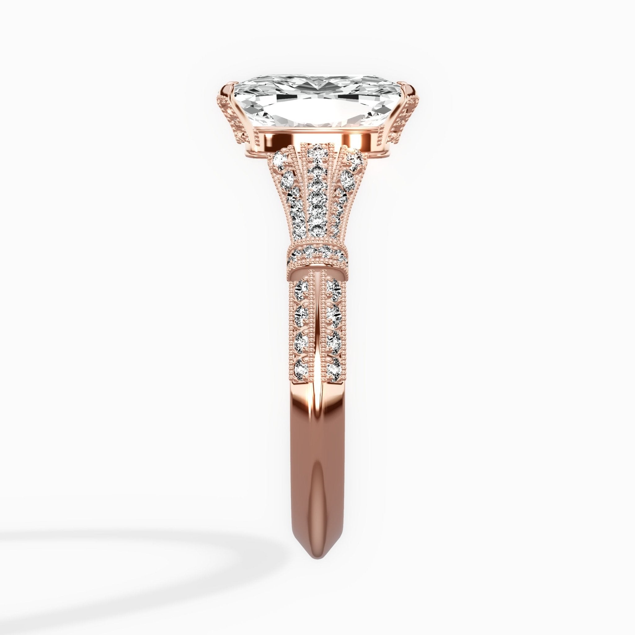Six Prong Vintage Style Engagement Ring - The Better Diamonds