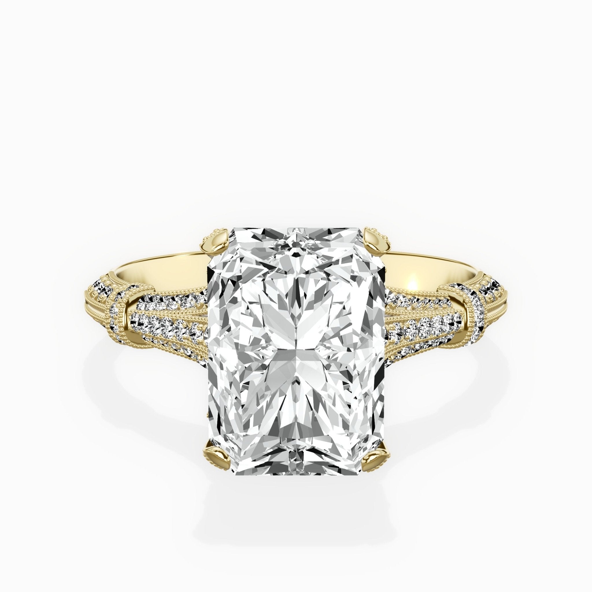 Six Prong Vintage Style Engagement Ring - The Better Diamonds