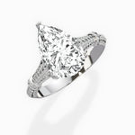 Six Prong Vintage Style Engagement Ring - The Better Diamonds