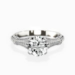 Six Prong Vintage Style Engagement Ring - The Better Diamonds