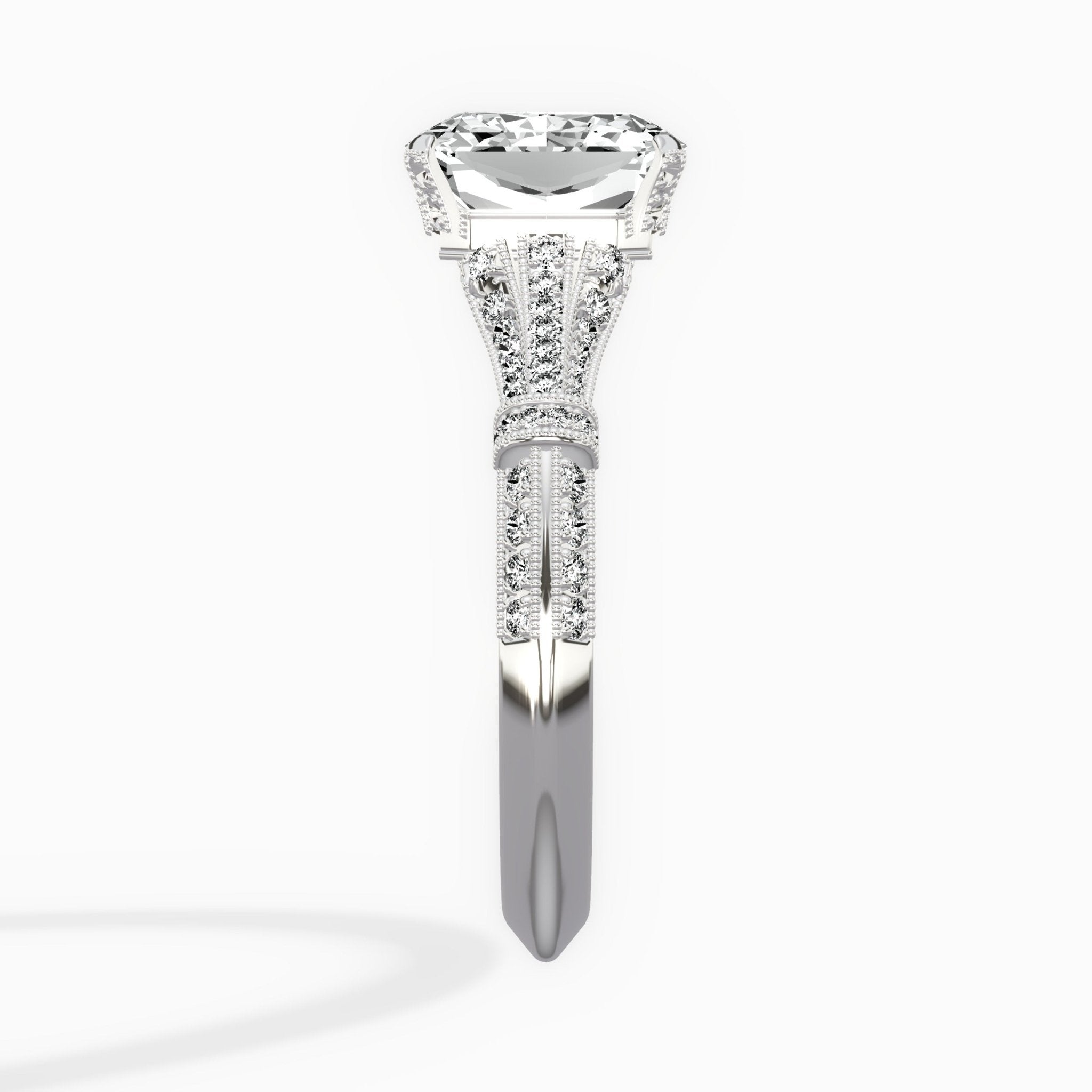 Six Prong Vintage Style Engagement Ring - The Better Diamonds