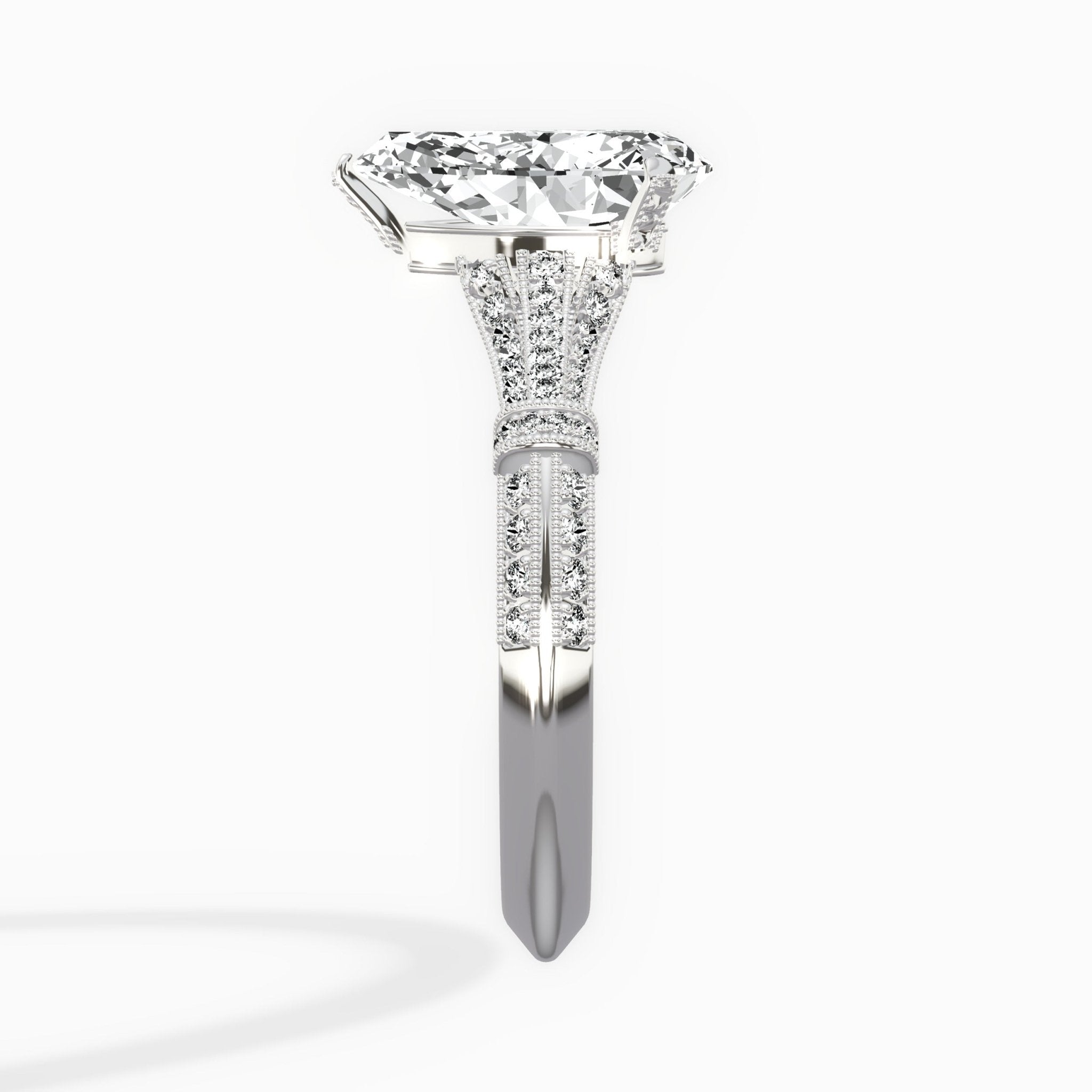 Six Prong Vintage Style Engagement Ring - The Better Diamonds