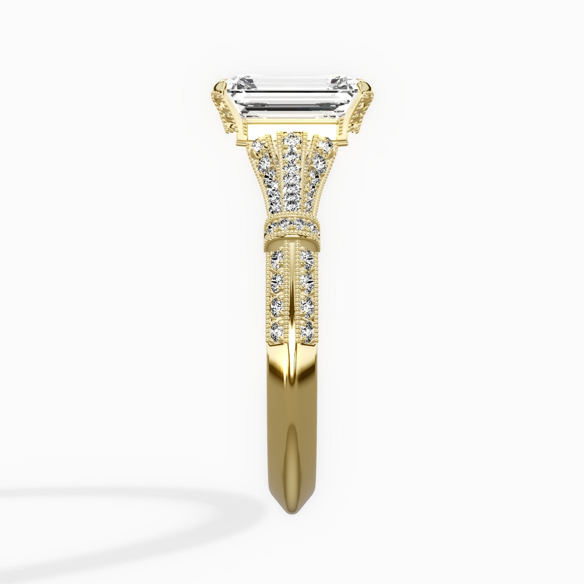 Six Prong Vintage Style Engagement Ring - The Better Diamonds