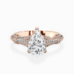 Six Prong Vintage Style Engagement Ring - The Better Diamonds