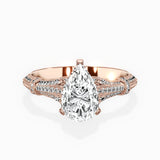 Six Prong Vintage Style Engagement Ring - The Better Diamonds