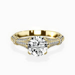 Six Prong Vintage Style Engagement Ring - The Better Diamonds