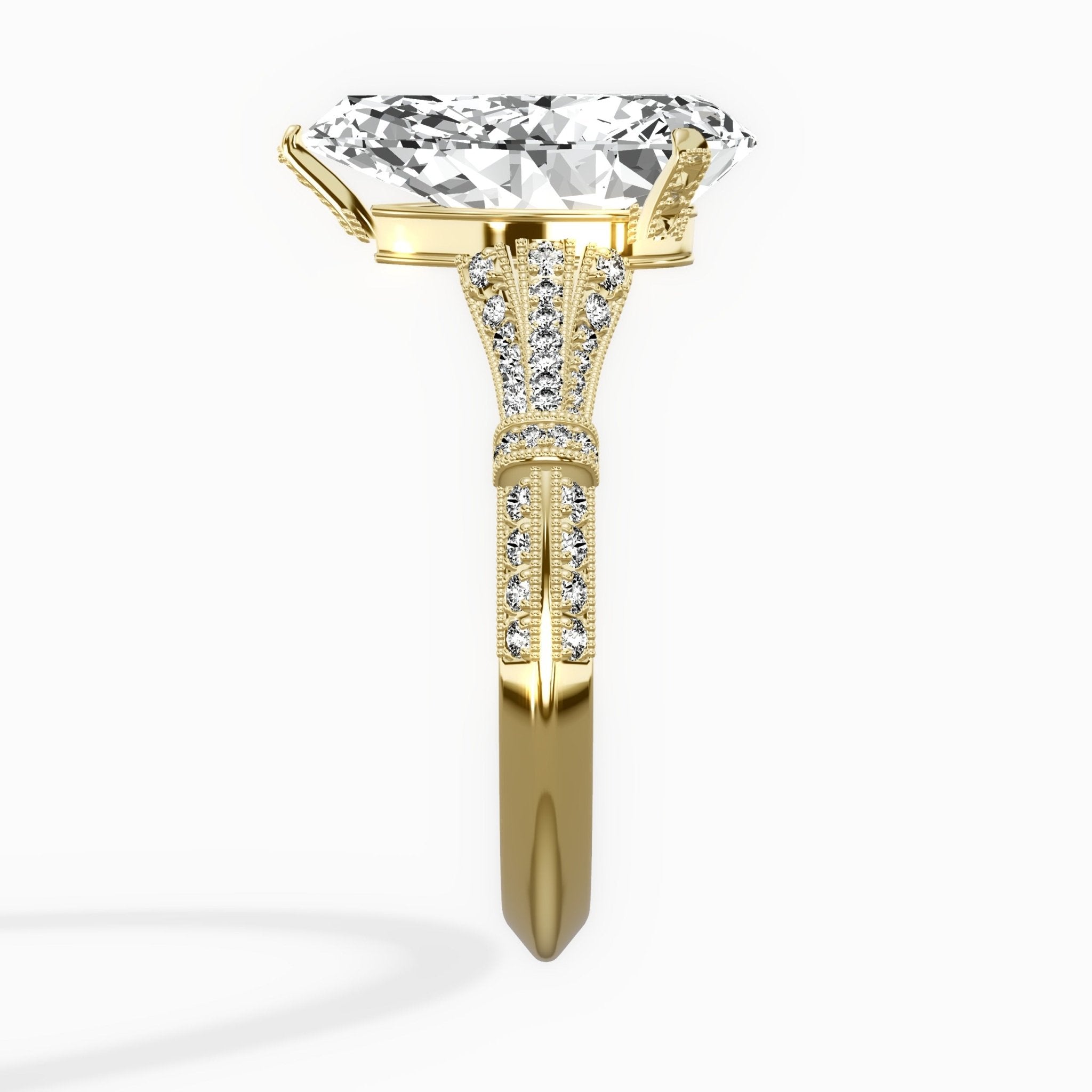 Six Prong Vintage Style Engagement Ring - The Better Diamonds