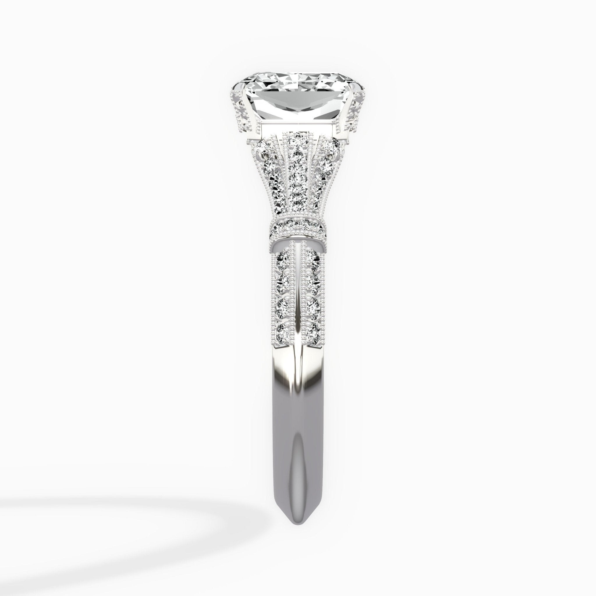 Six Prong Vintage Style Engagement Ring - The Better Diamonds