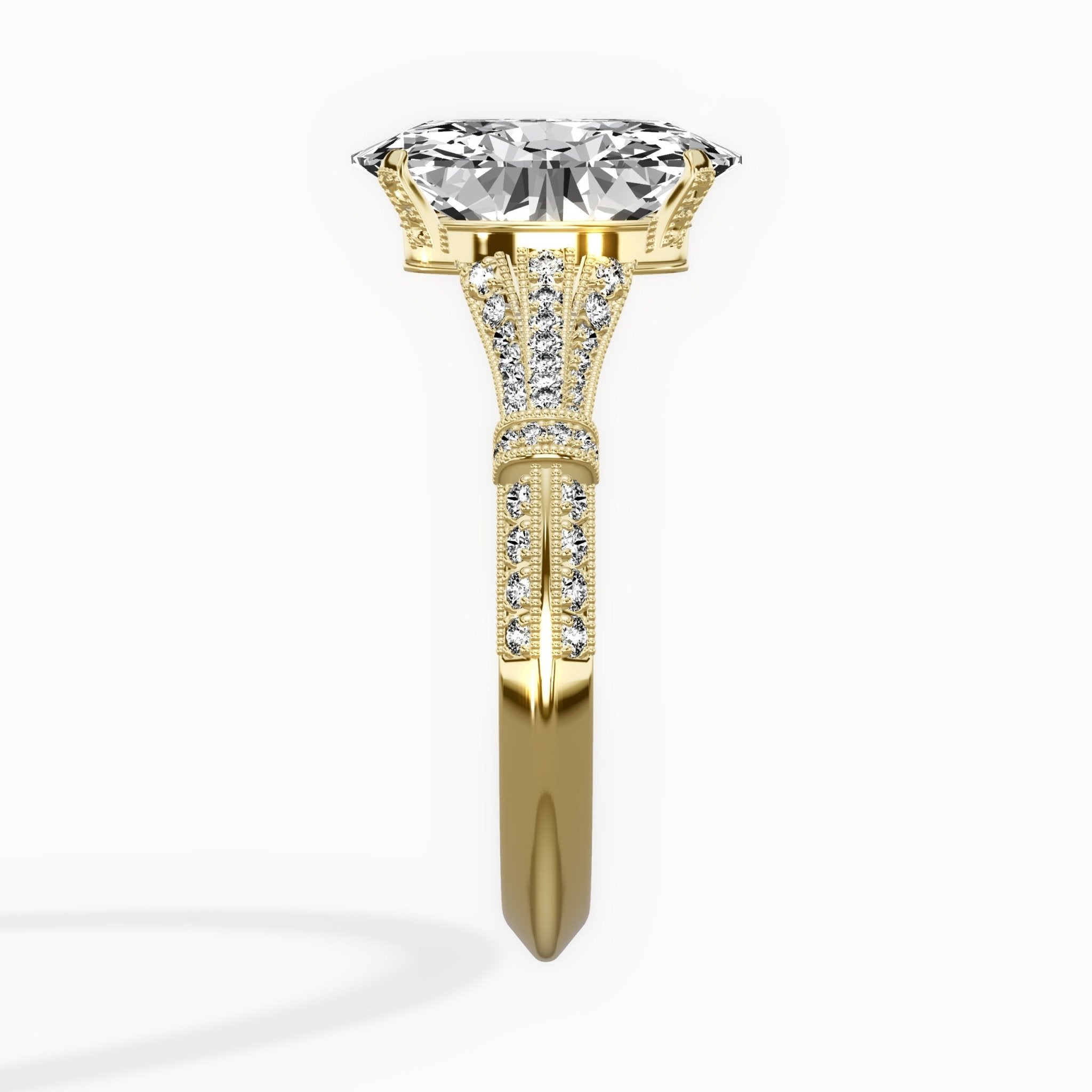 Six Prong Vintage Style Engagement Ring - The Better Diamonds