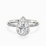 Milgrain Solitaire Engagement Ring