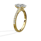 Sorte Solitaire 2.15 ct Oval Engagement Ring in Yellow Gold - The Better Diamonds