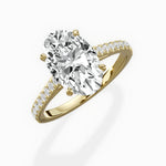 Sorte Solitaire 2.15 ct Oval Engagement Ring in Yellow Gold - The Better Diamonds